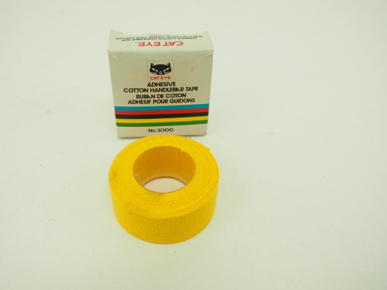 New! Cat Eye Adhesive Cotton Handlebar Tape No. 3000 Yellow Single