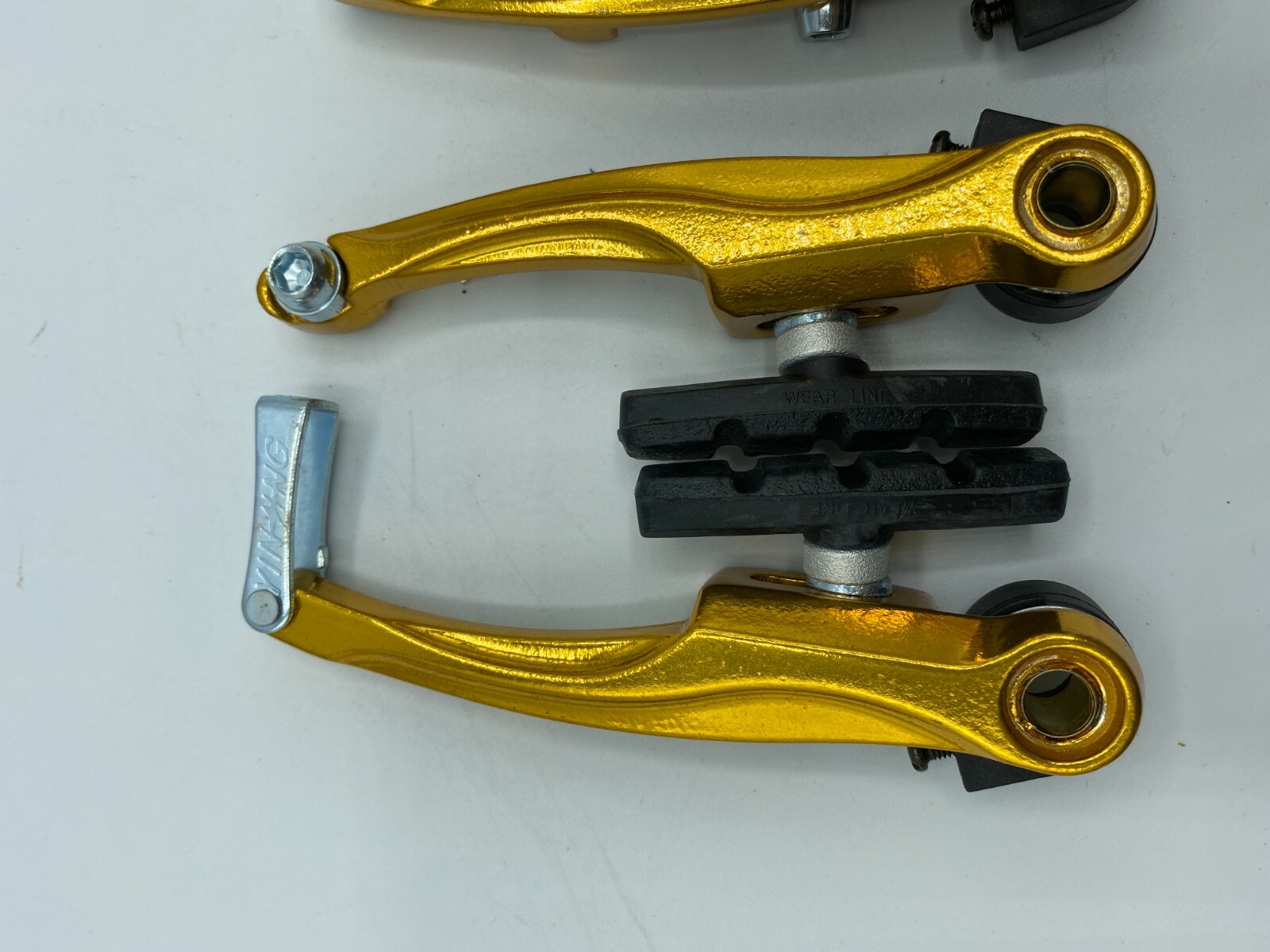 Aluminum V Brake Complete Set Mountain Bike Road Bike Front & Rear MTB BMX GOLD