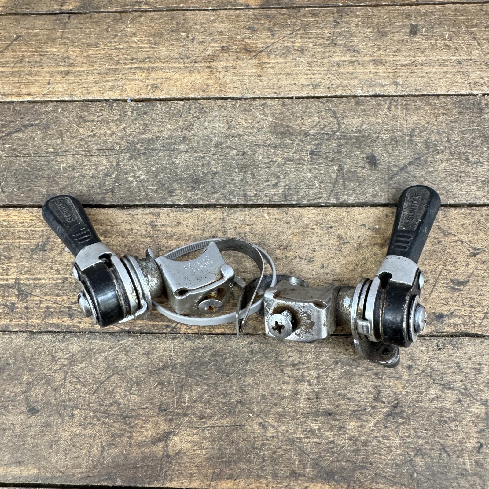Vintage Suntour Thumb Shifters Mighty Shifter Power Shift Lever 1980s MTB Bike