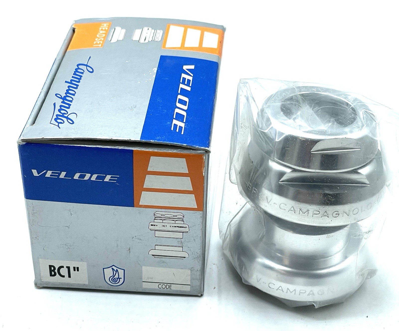 Campagnolo Veloce BC 1″ Threaded Headset NOS NIB Vintage Campy Made in Italy NEW