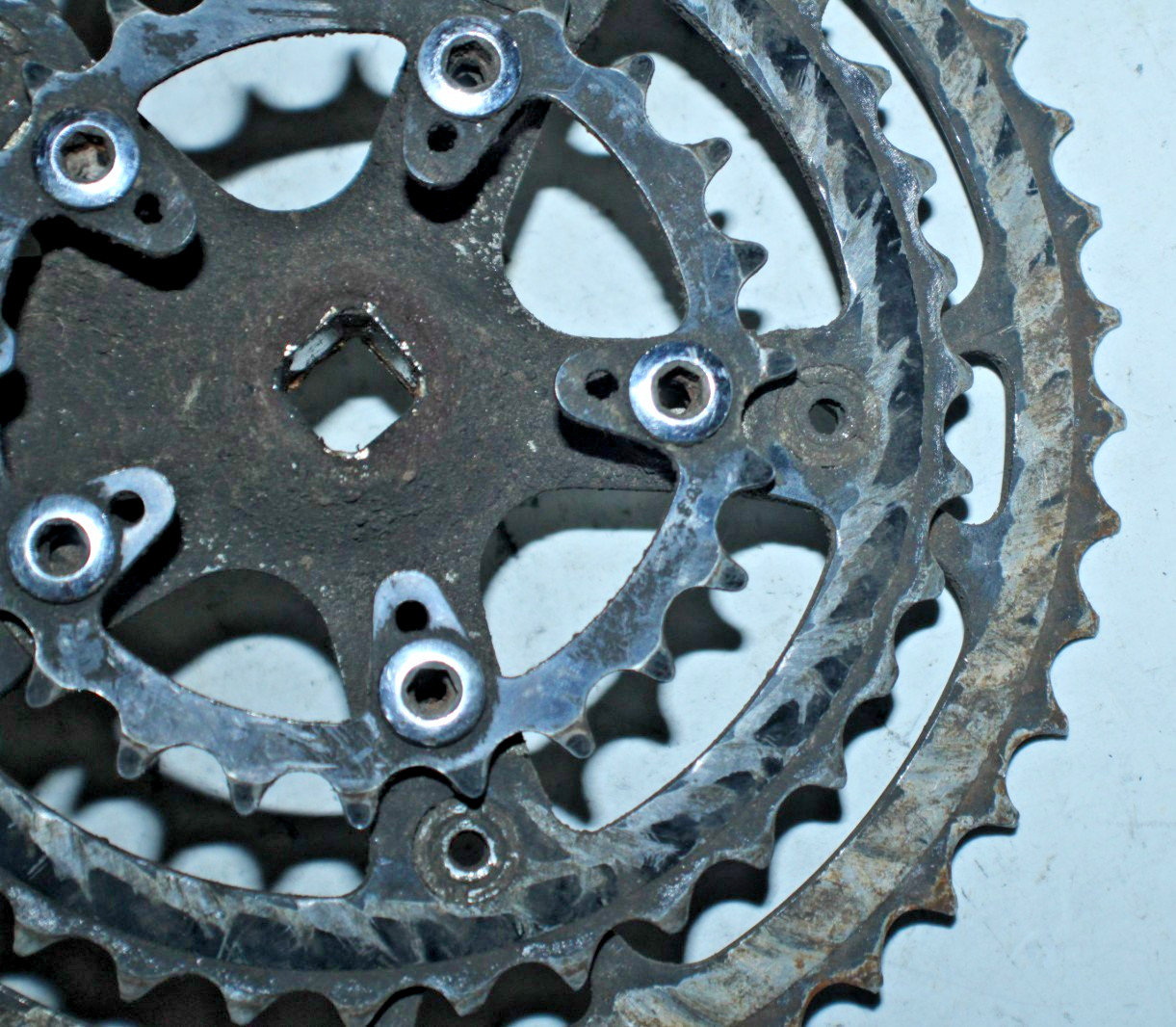 Shimano Triple Crankset Silver/Black FC-M730 175mm 46/36/24T BCD104/74 Ships USA