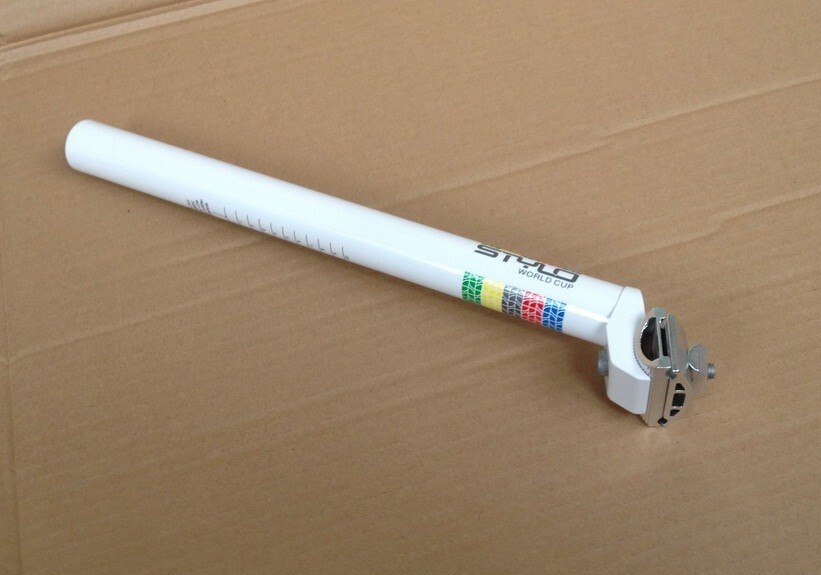 Aluminum MTB Road XC Bike saddle Seat post Backsweep Plain Seatpost 30.8*350mm