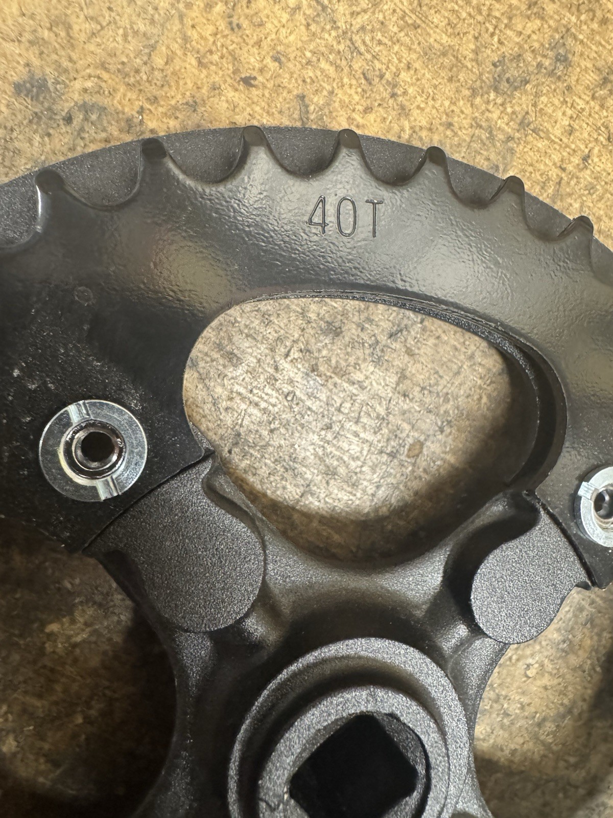 OEM Crankset Alloy , 170mm , 104 , Square Taper , Single Speed , 40 Tooth Ring