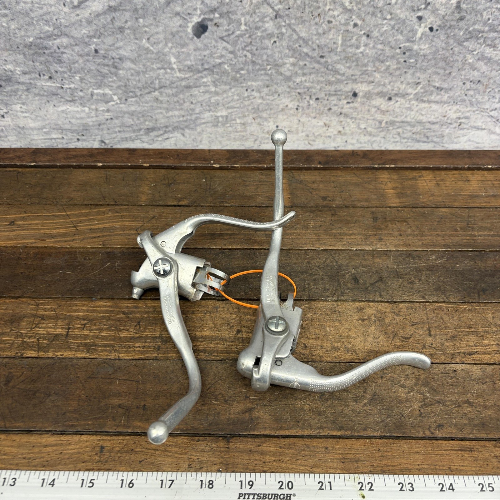 Vintage Dia-Compe Safety Extension Brake Levers Drop Bar 83 1983 4-Finger Bar