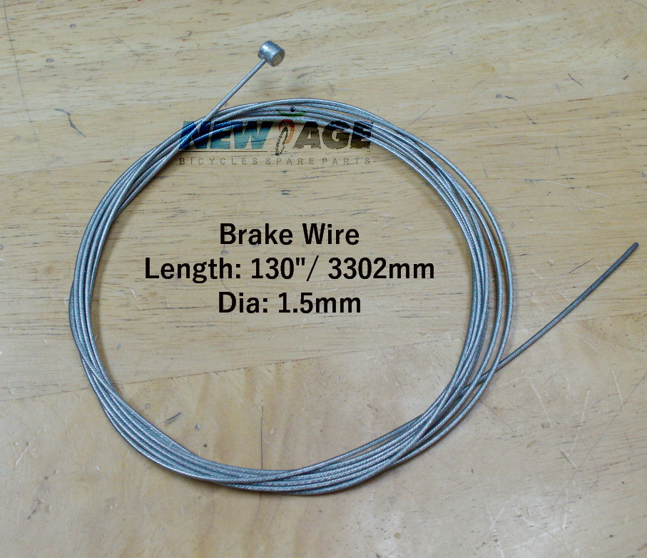 X-Long 1.5 x 3302mm /130″ Brake Inner Cable Wire Tandem Recum. Bike Bicycle