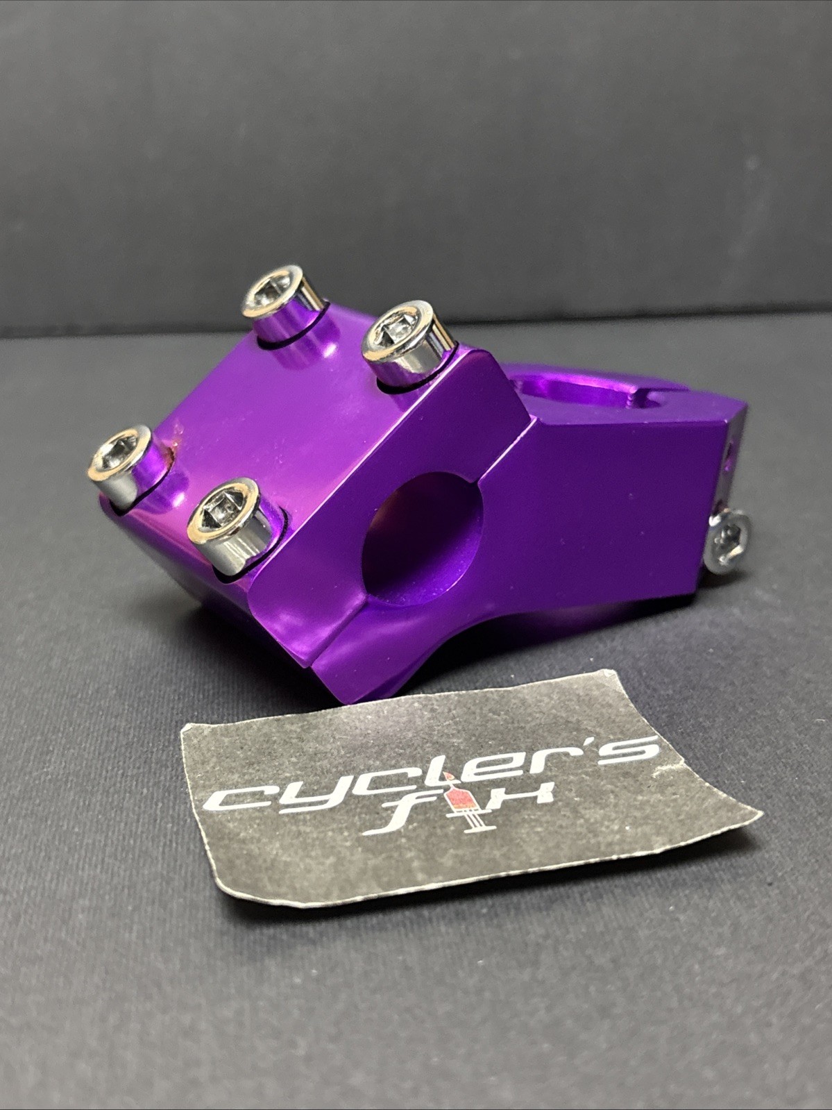 Anodized Purple Bmx 1 1/8” Threadless Alloy 22.2mm Top Load Stem Bike Freestyle
