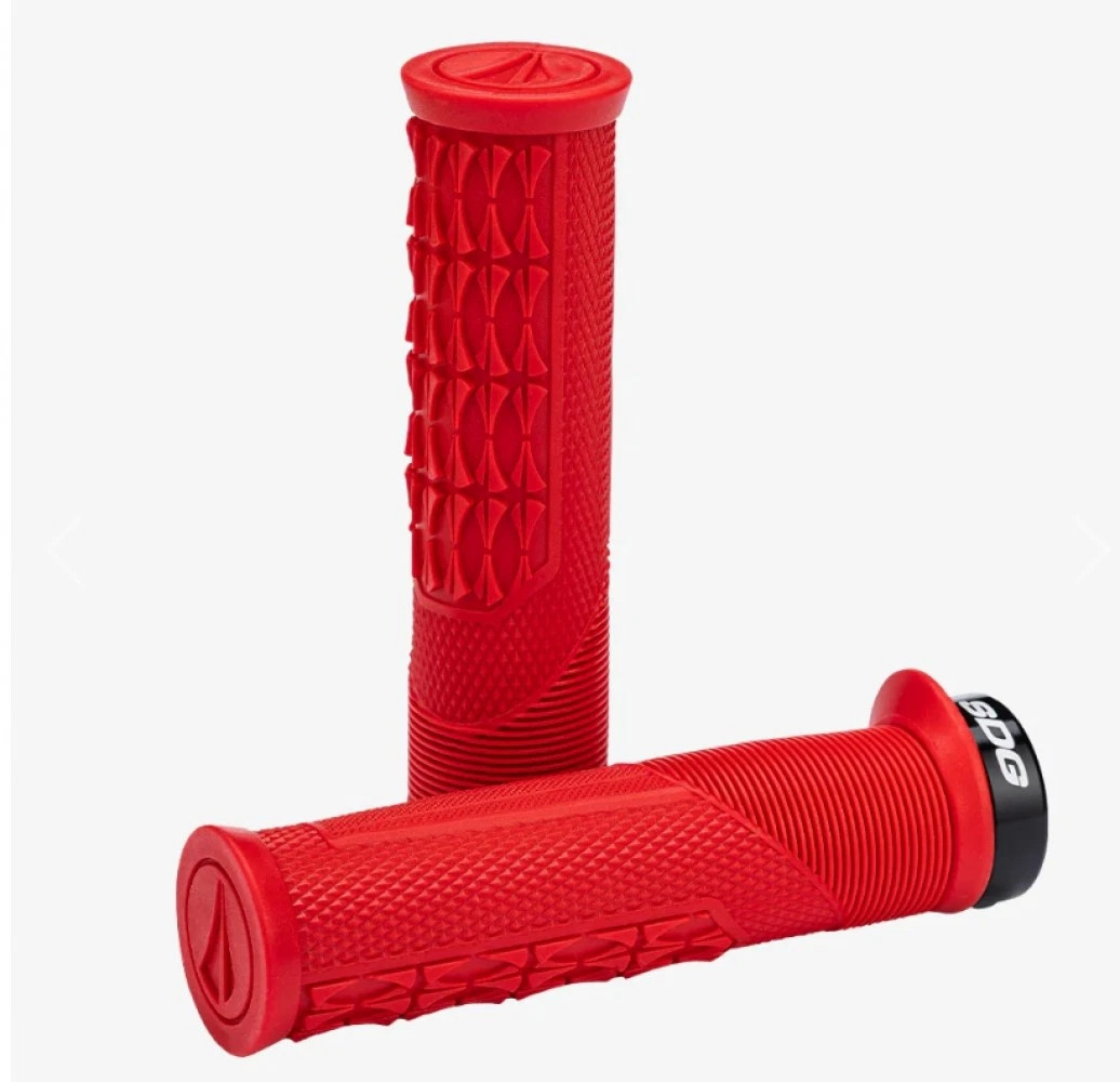 SDG Locked On Comfort Open Core Thrice Grips – MTB Lock-on Grip Multiple colors