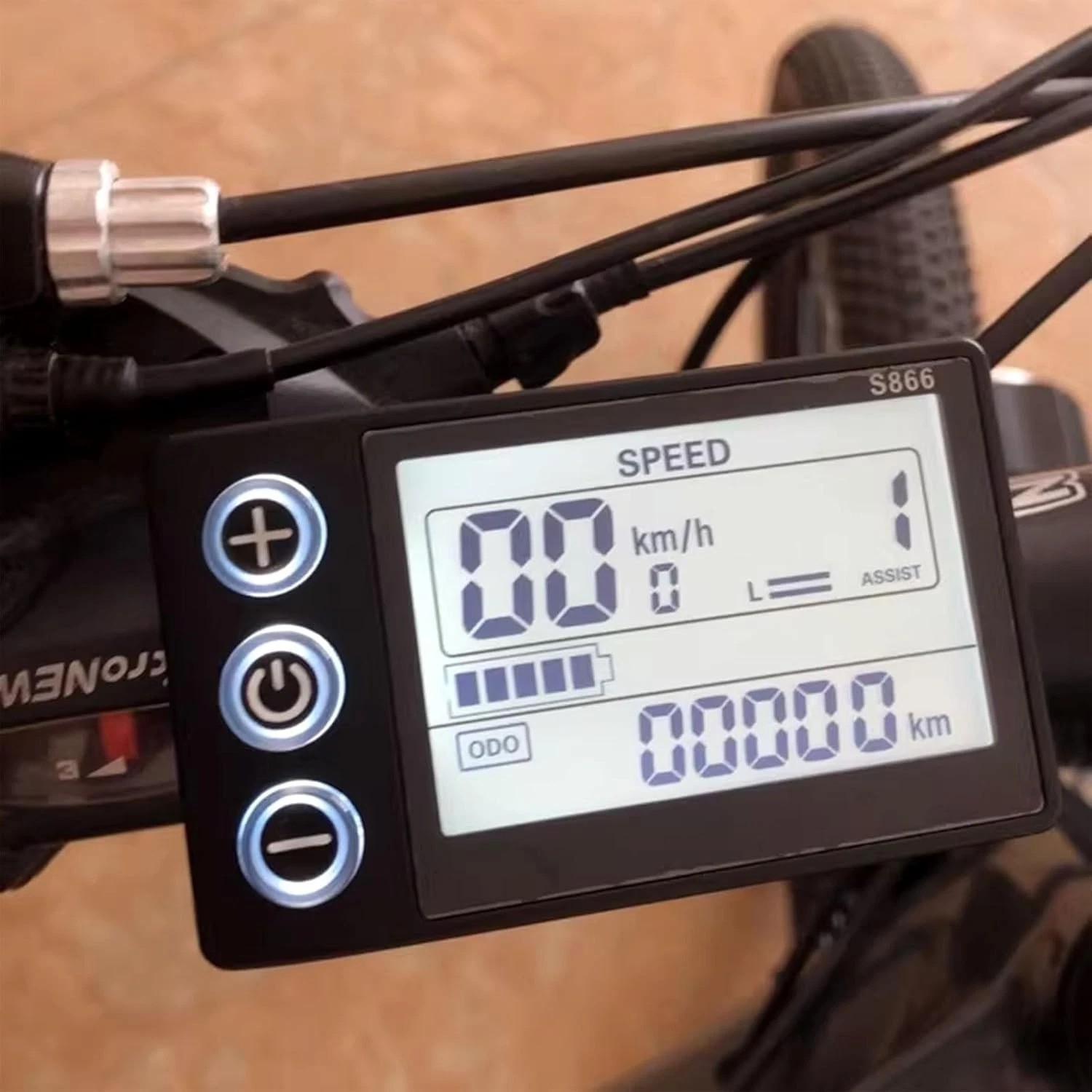 Wireless Speedometer & Odometer for Electric Bikes – S866 LCD Display Control