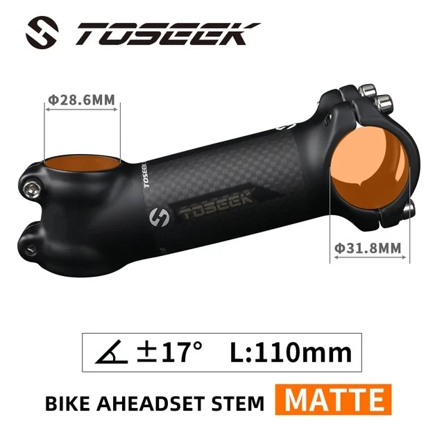 Bicycle Stem 28.6 – 31.8mm Bike Handlebar Stem 6 Degree or 17 Degree 60-120mm