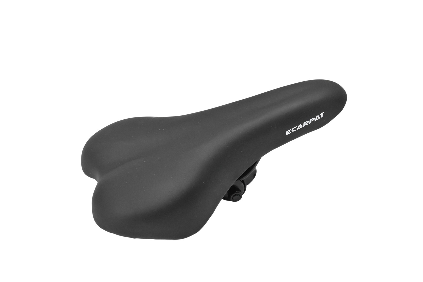 ECARPAT Wide Comfort Bike Saddle Seat Synthetic Steel Plastic Women 11 In Black