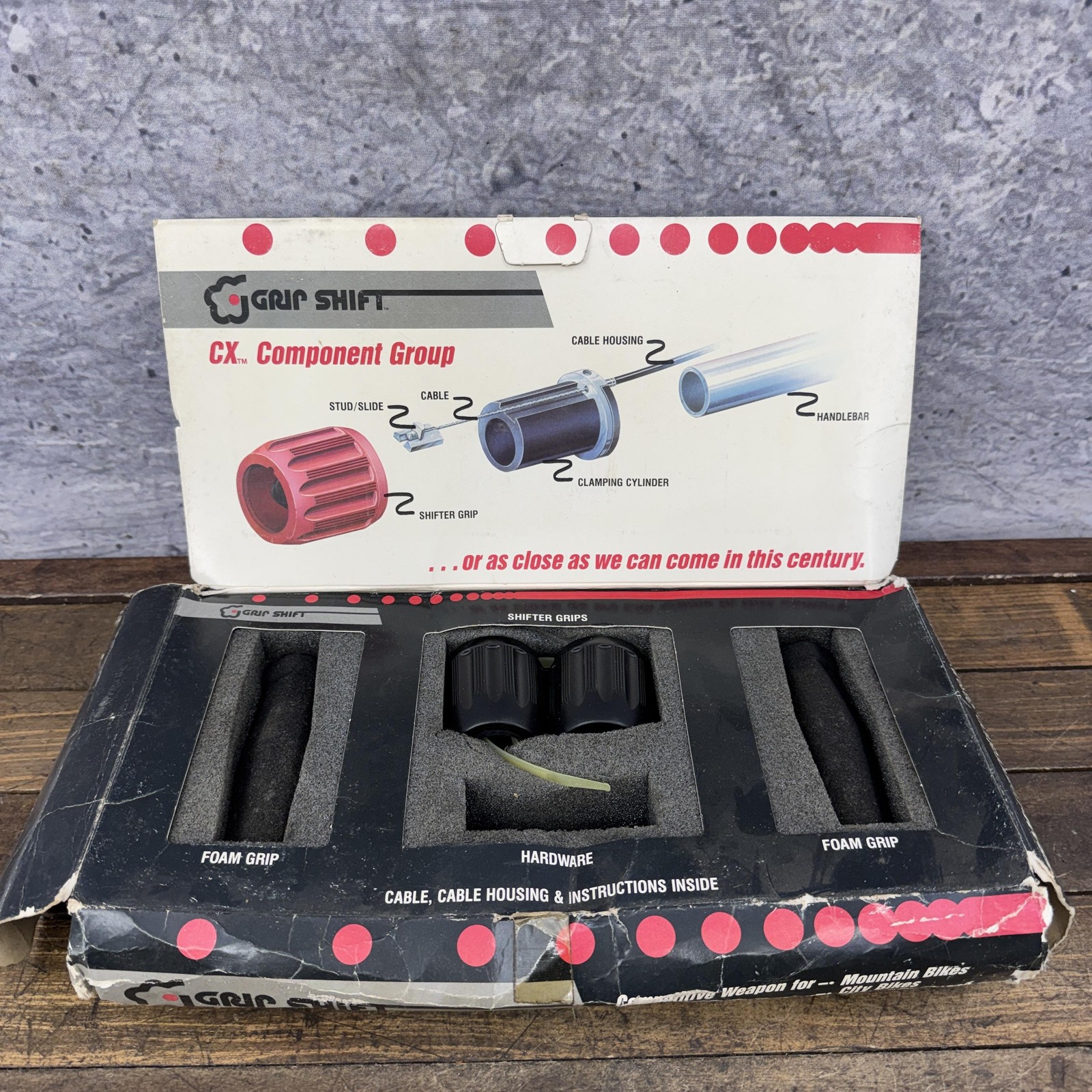 Vintage Grip Shift CX Component Group Twist Shifter 80s Grab On PARTS Incomplete