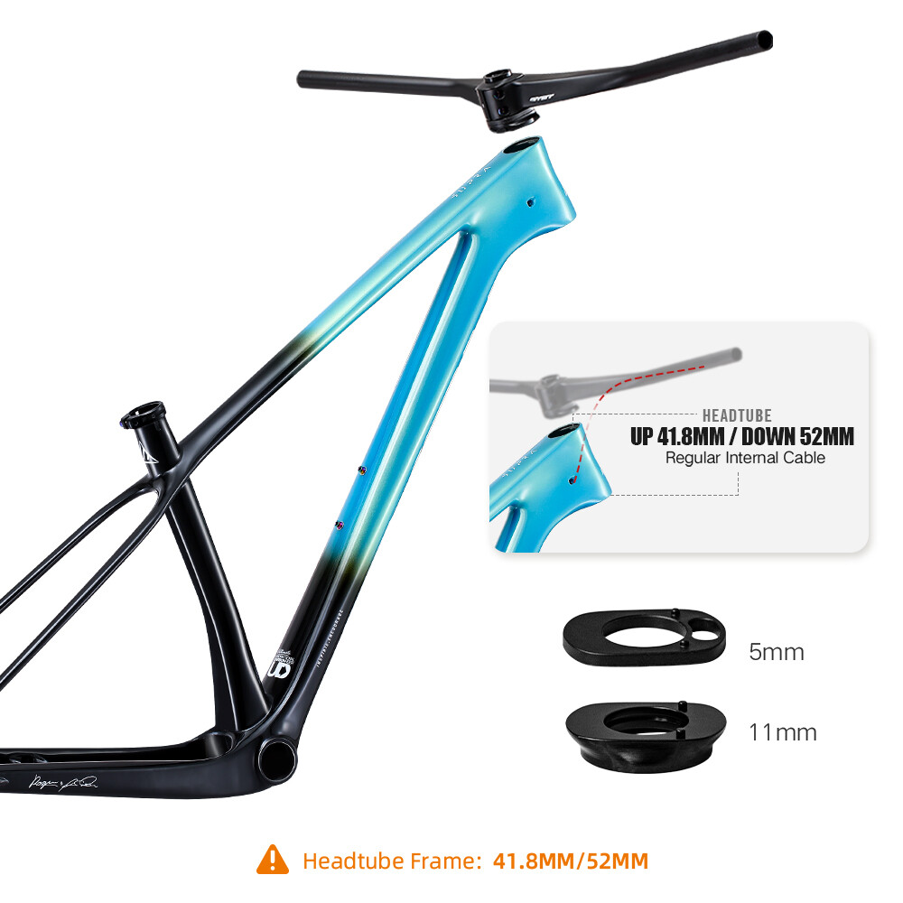 T1000 MTB XC Bicycle Carbon Full Inner Cable Integrated Handlebar 780mm -12°