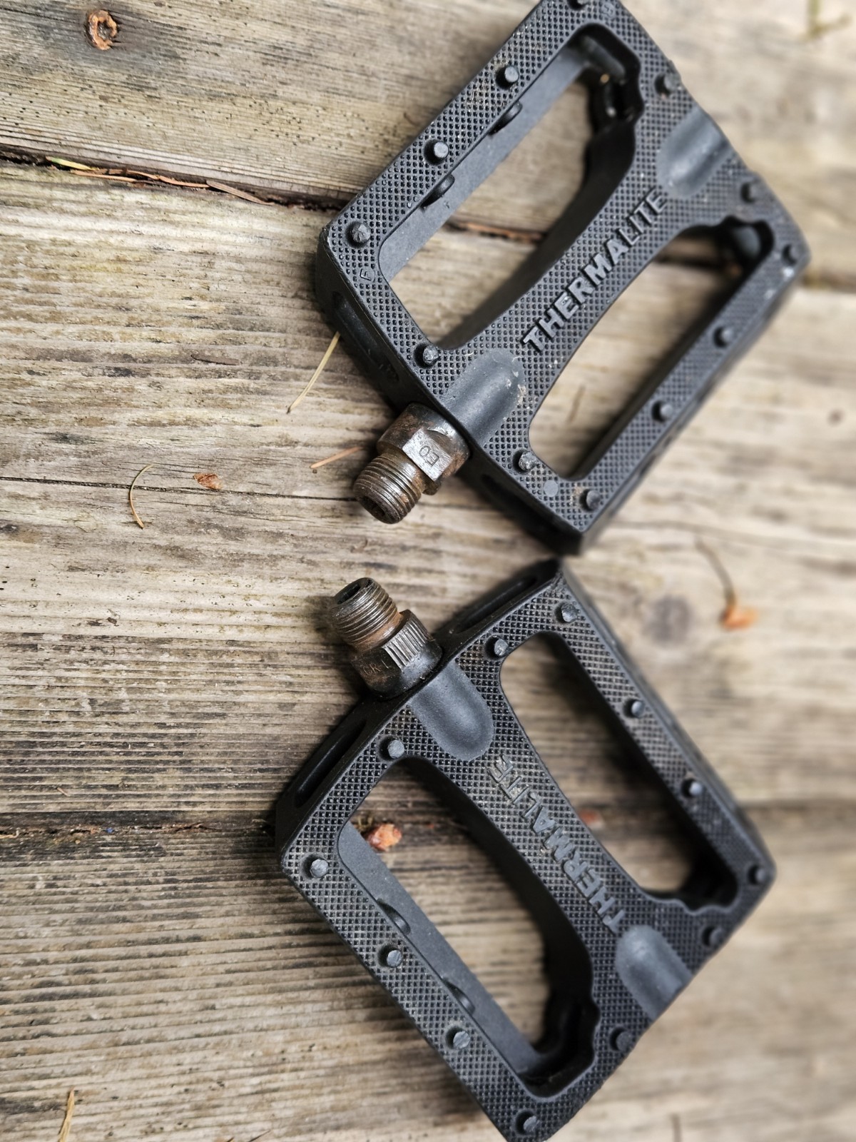 Thermalite Black Plastic Flat/Platform Pedals Pair for BMX Bike 05PEDNYBLK