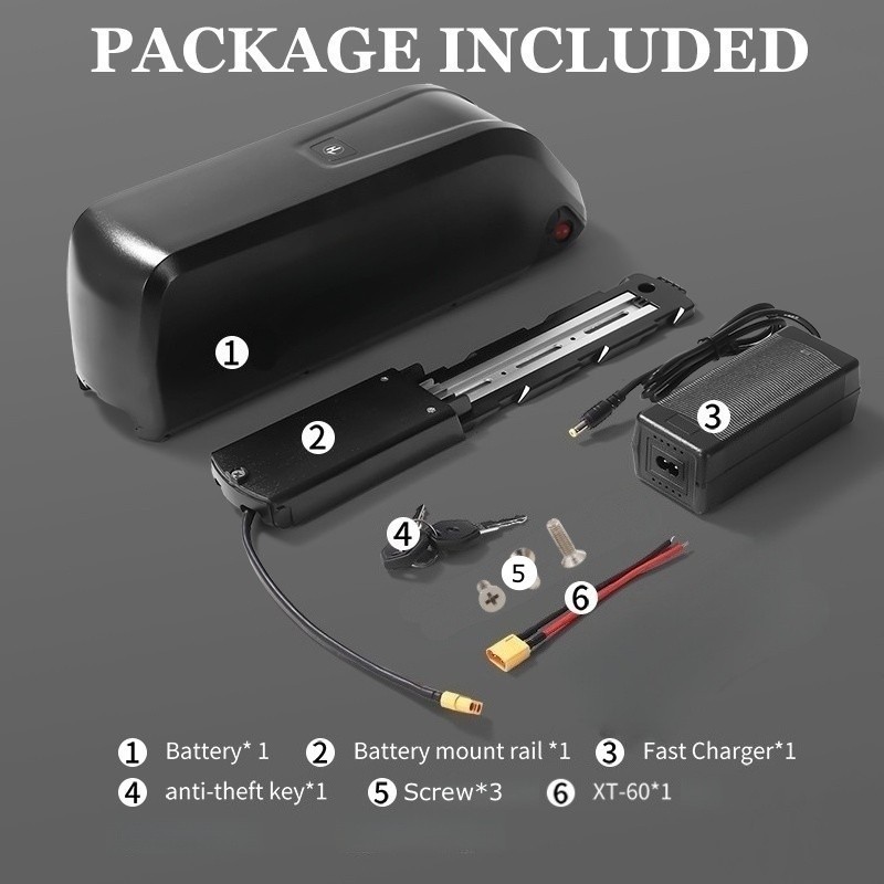 Hailong Ebike 52V 20Ah electric bicycle lithium battery pack for 500W 750W motor