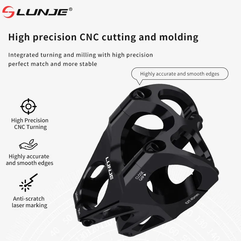 CNC Bicycle Stem 31.8/35Mm MTB Bike Table Power Aluminum Alloy 45MM Road Bike Ha