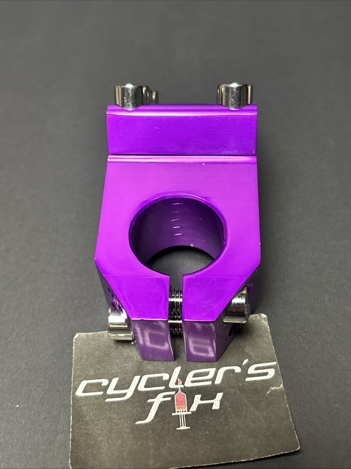 Anodized Purple Bmx 1 1/8” Threadless Alloy 22.2mm Top Load Stem Bike Freestyle