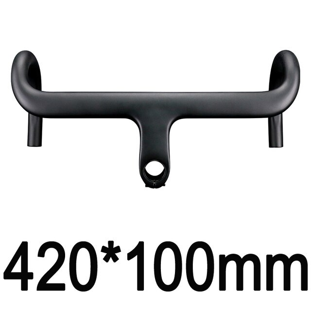 400/420/480mm Carbon Fiber Road Bike Integrated Handlebar Bicycle Drop Bar
