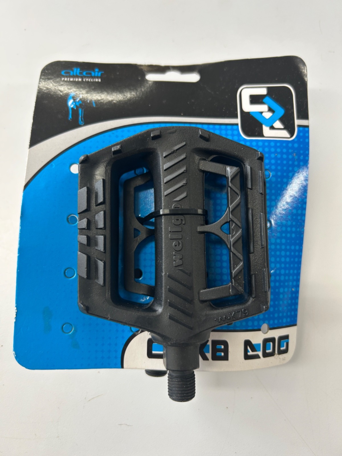 Wellgo 9/16” Bmx Composite Plastic Platform Black Pedal Set 201-15X17 LU-469 NEW