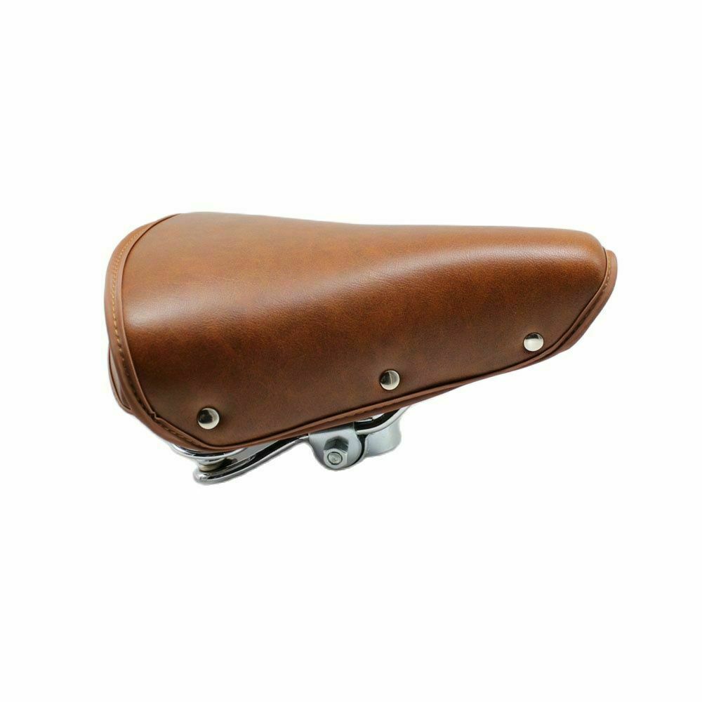 25*20cm Retro Bicycle Saddle PU Leather Cycling Vintage Folding Bike Seat