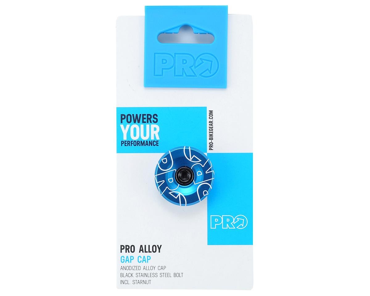 Shimano Gap Cap & Star Nut for Alloy Steerers (Blue Anodized) (1-1/8″)