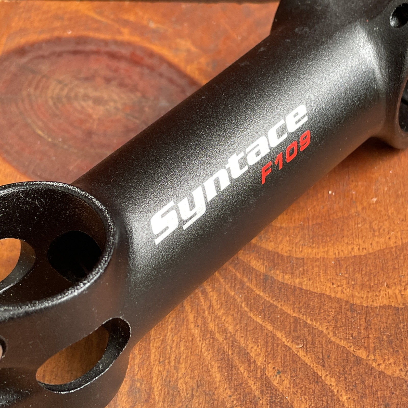 Syntace F109 Threadless ROAD Stem 110mm x 31.8mm x 6° BLACK w/ 4mm hardware VGC!