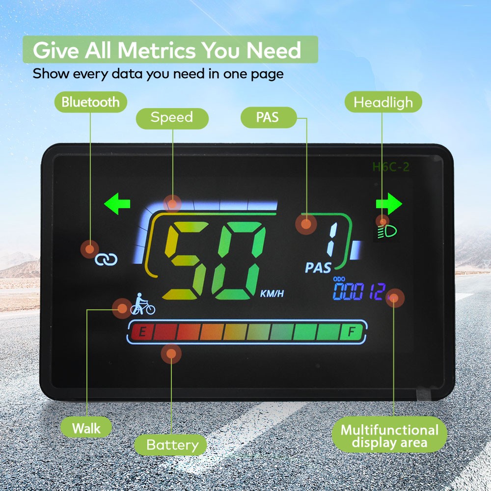 UART2 Ergonomic Wired Cycling Computer Waterproof LCD Speed for MTB Bike Road