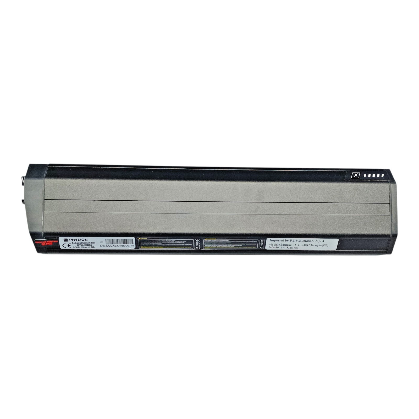 Phylion Battery BIANCHI T-Tronik BN21 417Wh C-Tronik 36V EBT360 eBike – NEW