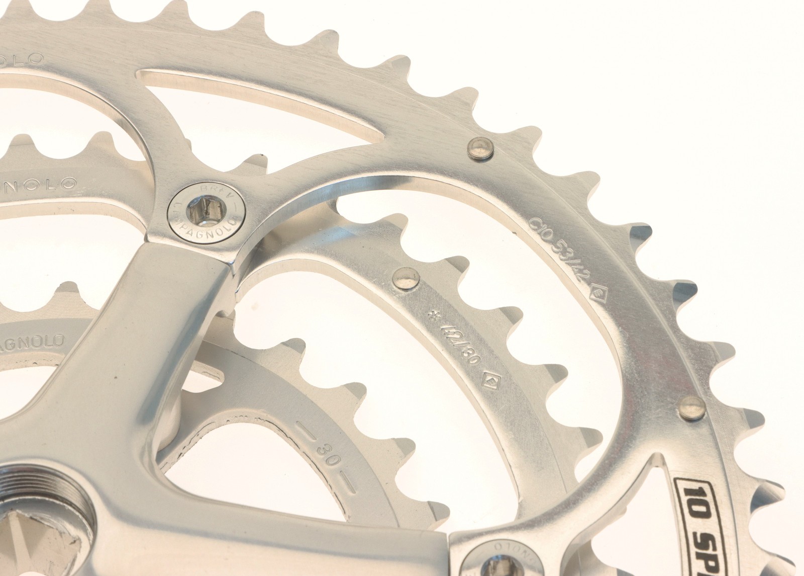 Campagnolo Record Triple Crankset 10 Speed 53/42/30T 175mm 2002 NOS NEW