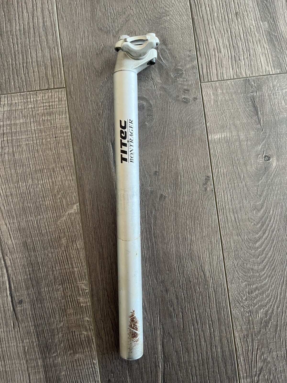 1995 Bontrager Titec Aluminum MTB Seatpost Micro-Adjust 27.2mm Silver
