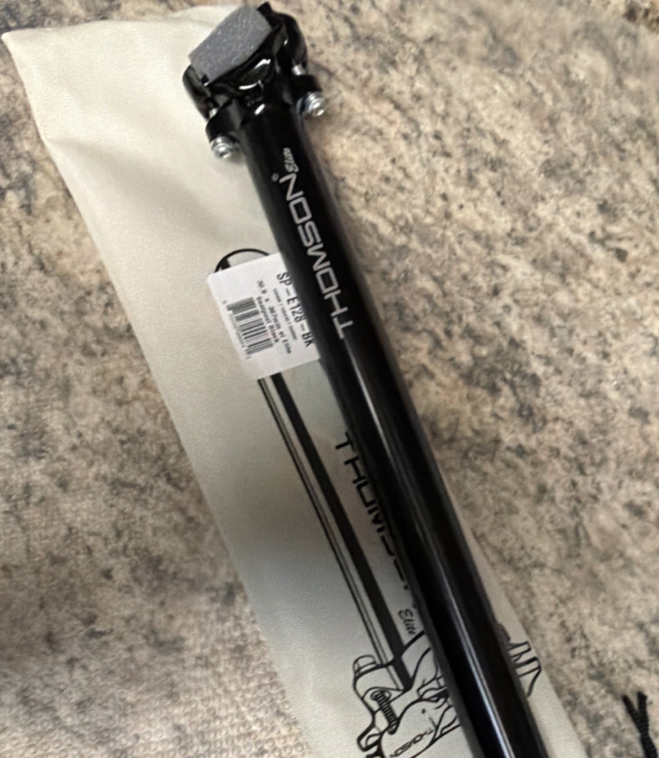 Thomson Elite Plain Seatpost 30.9mm x 367mm Black Aluminum MPN SP-E128-BK
