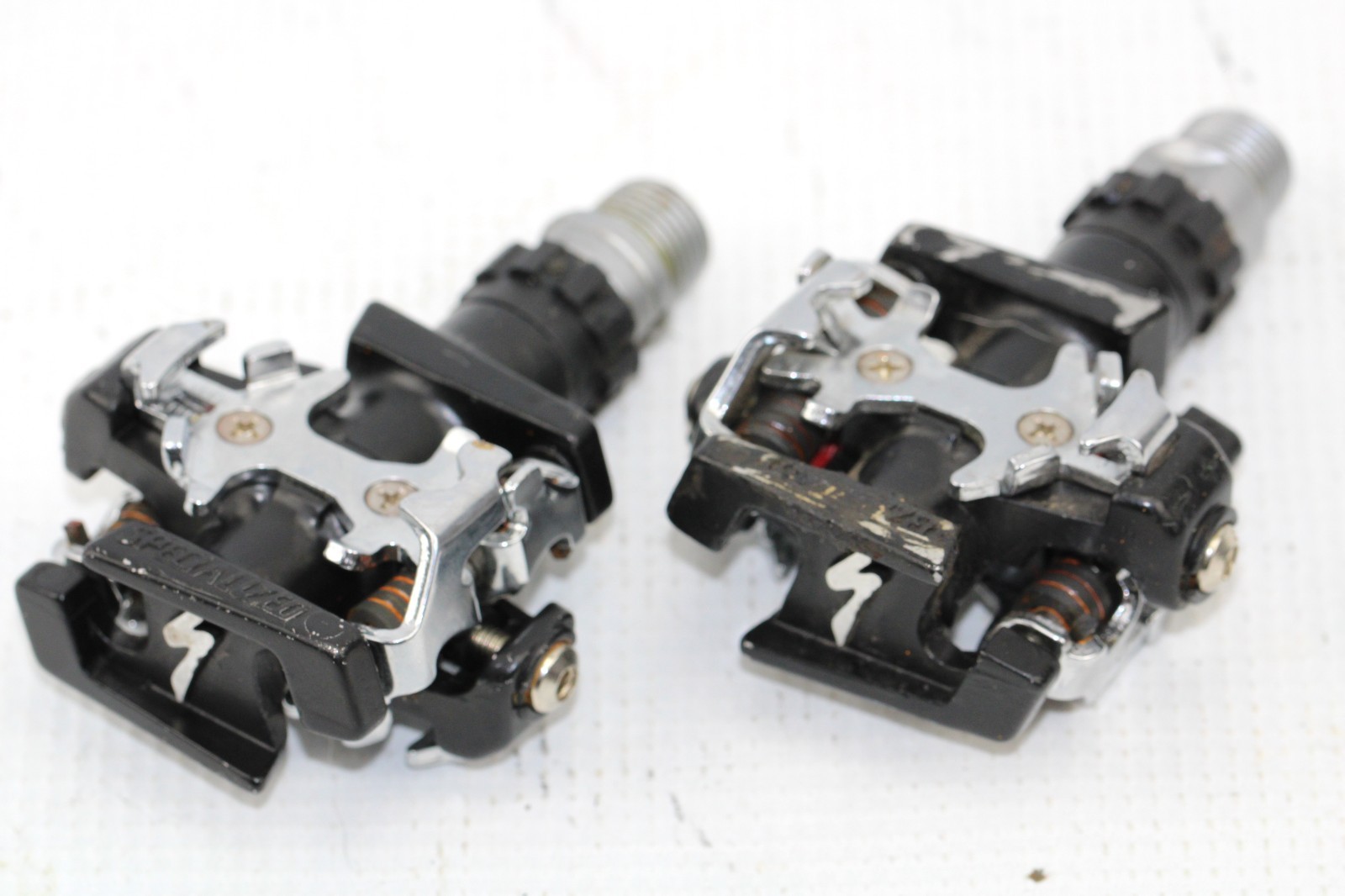 SPECIALIZED S-WORKS SPD PEDALS Clipless Black 368g Road Bike 9/16″ Double Sided