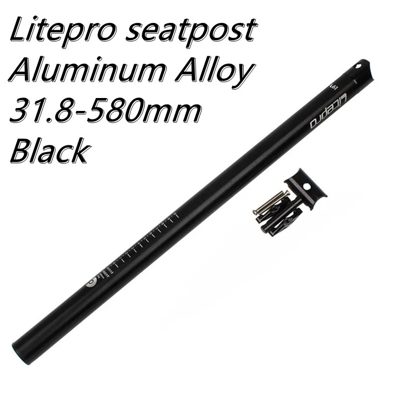 Folding Bike Seatpost 31.8/33.9*580mm Carbon Fibre Bicycle Seatpost Glossy/Matt