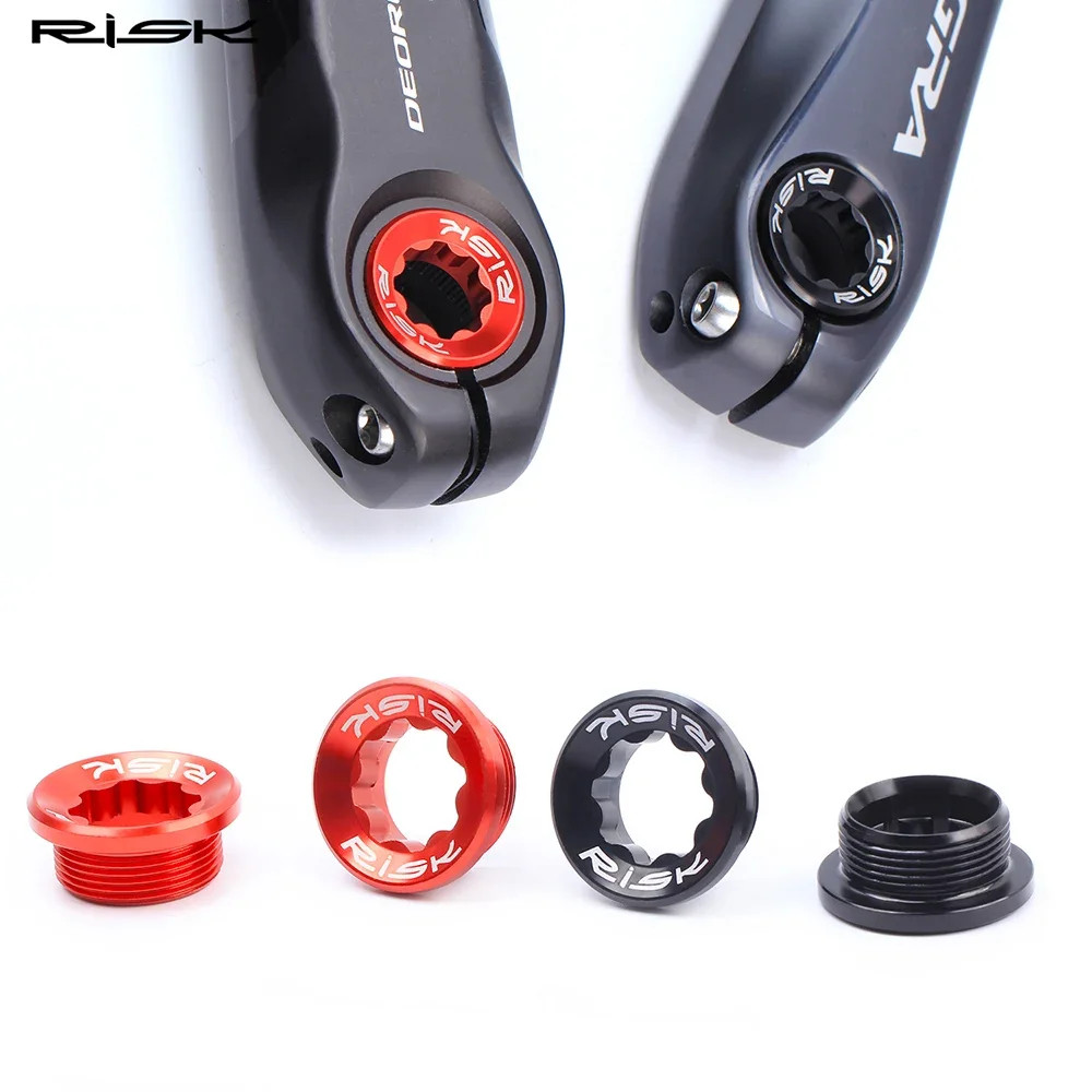 M20X8 Bike Aluminum Bottom Bracket Bolts,Bicycle Crankset Cover Cap Suit for Deo