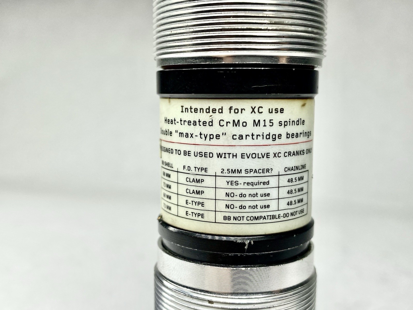 Race Face SRX ISIS Bottom Bracket 108mm 68/73mm English Threaded MTB BB