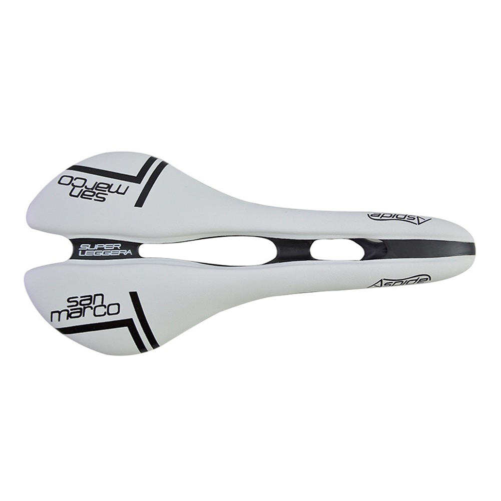 Carbon PV leather Hollow Seat Saddle 278*130mm for MTB Bike Road Bicycle Racing
