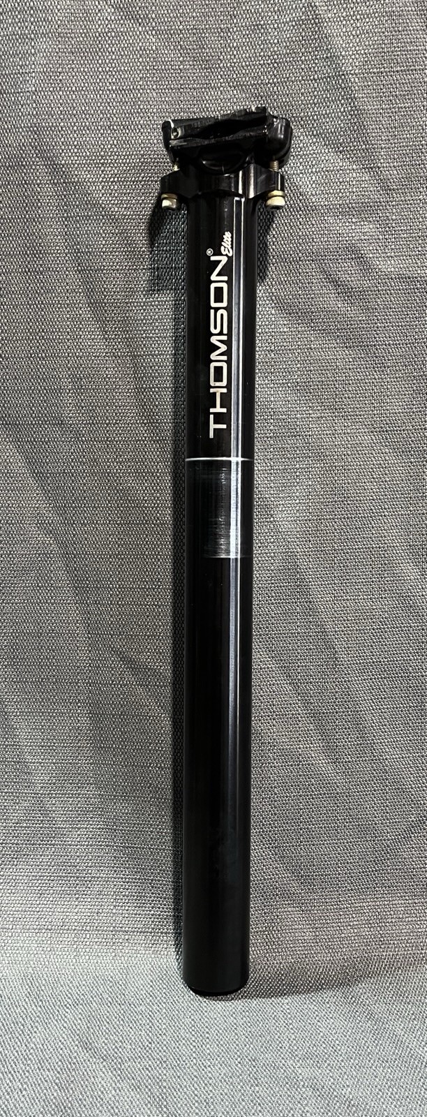 Thomson Elite SP-E128 Seatpost 30.9 x 367mm 0 Setback 2-Bolt 250g Black