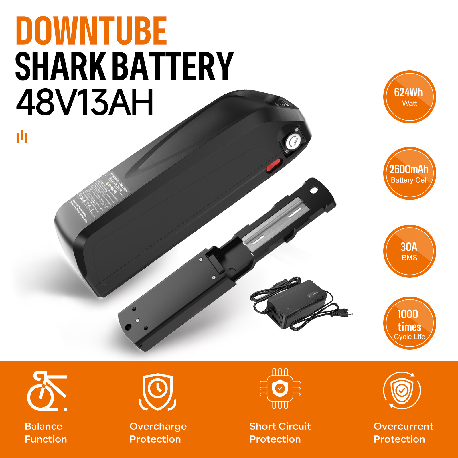 48V E-BIKE Li-oin Battery ebike 13AH-20AH Battery ebike Electric Bicycle Motor