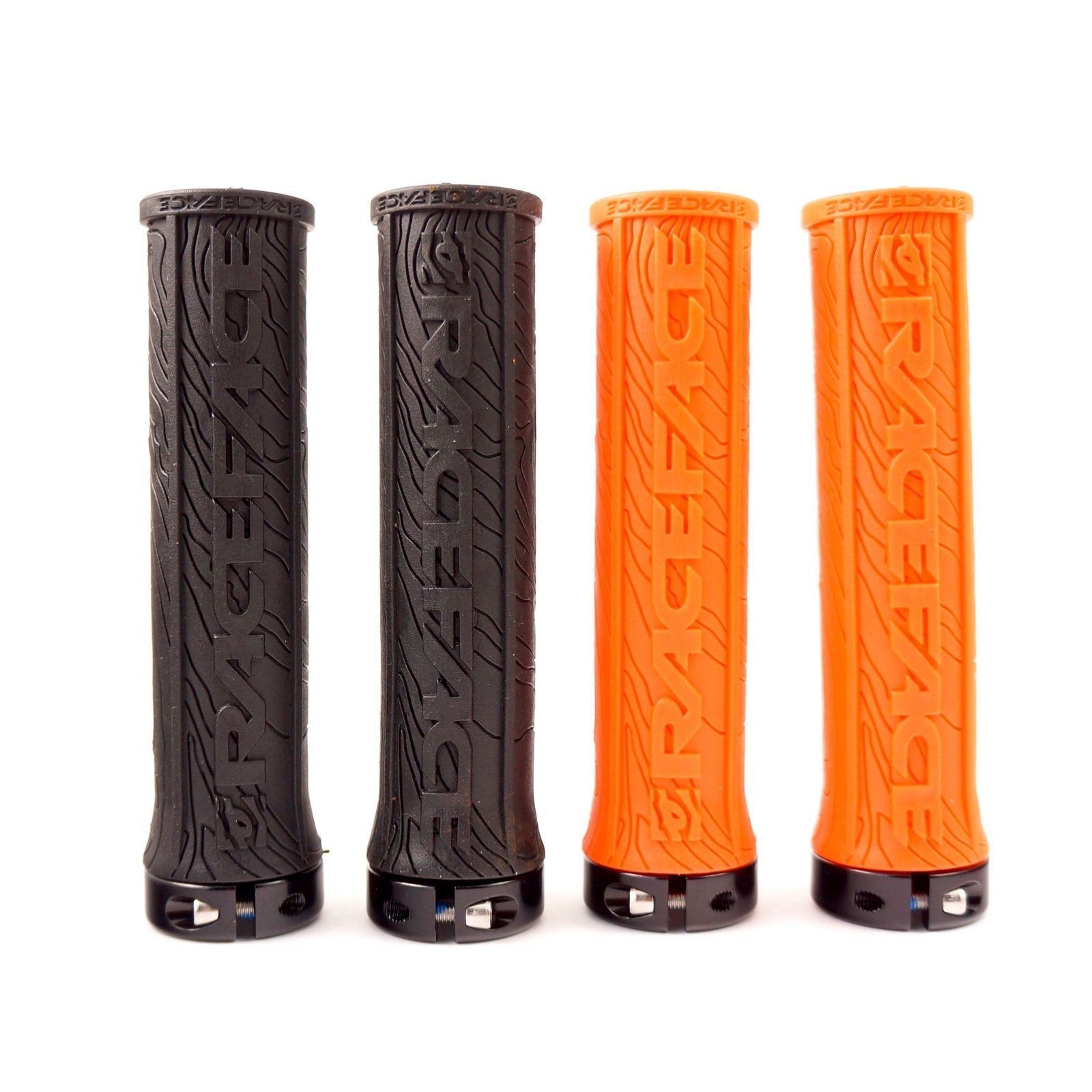 RaceFace Half Nelson Lock-On Grips – Orange / Black