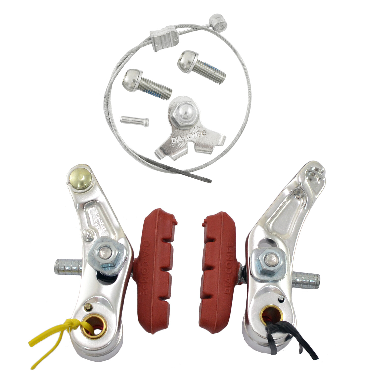 DIA-COMPE DC988 Cyclocross Cantilever Brake Set (Front & Rear) , Silver