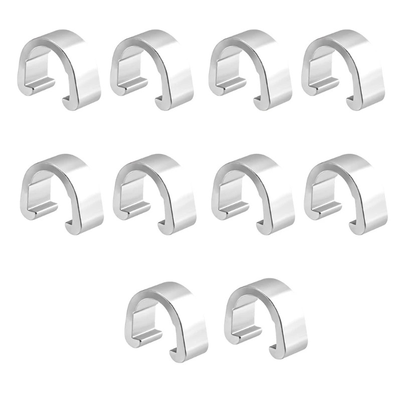 10pcs Bike Brake Cable Clips Aluminum Alloy C-Clip Guide MTB Road