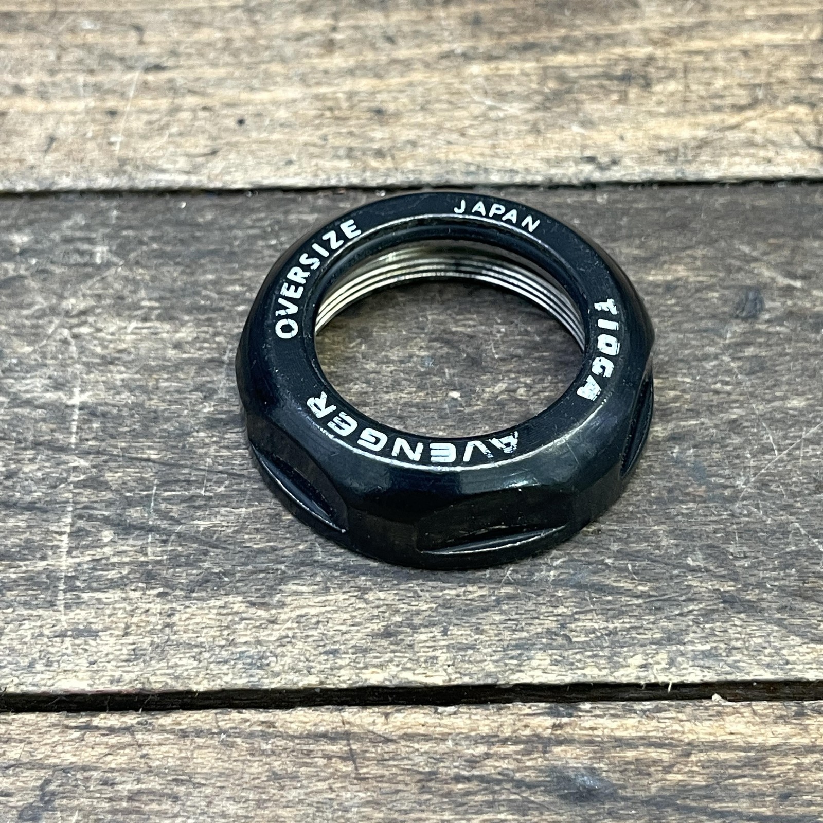 Vintage Tioga Avenger Oversize 1 1/8 Threaded Headset Top Locknut Black NOS