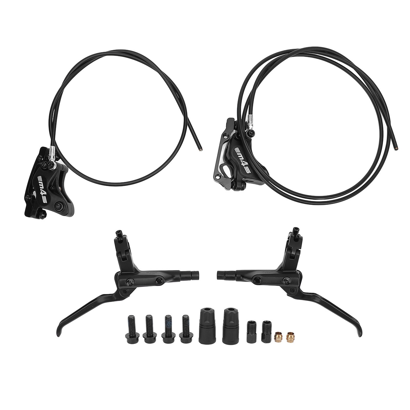 4 Piston Dual Drive Oil Brake 850mm Front 1550mm Rear Levers Hydraulic Disc PAHN
