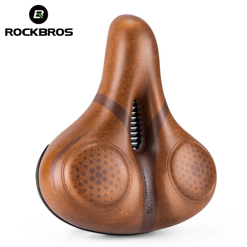 ROCKBROS Bike Seat Comfort Wide Gel Padded Bicycle Saddles Breathable Waterproof
