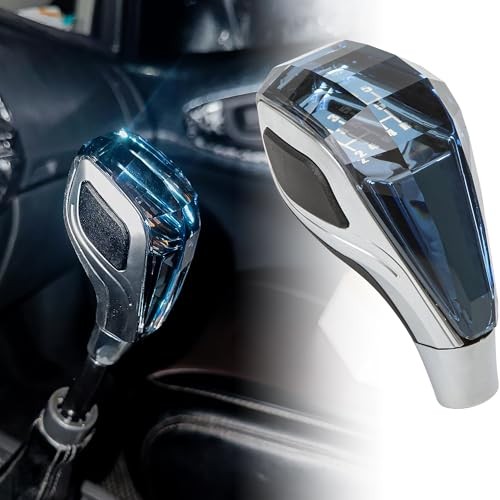 Touch Activated Illuminated LED Crystal Gear Shift Knob – Universal Manual &