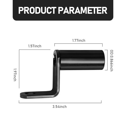 Motorcycle Conversion Bracket, Rearview Mirror Extension Rod 1 PC Black