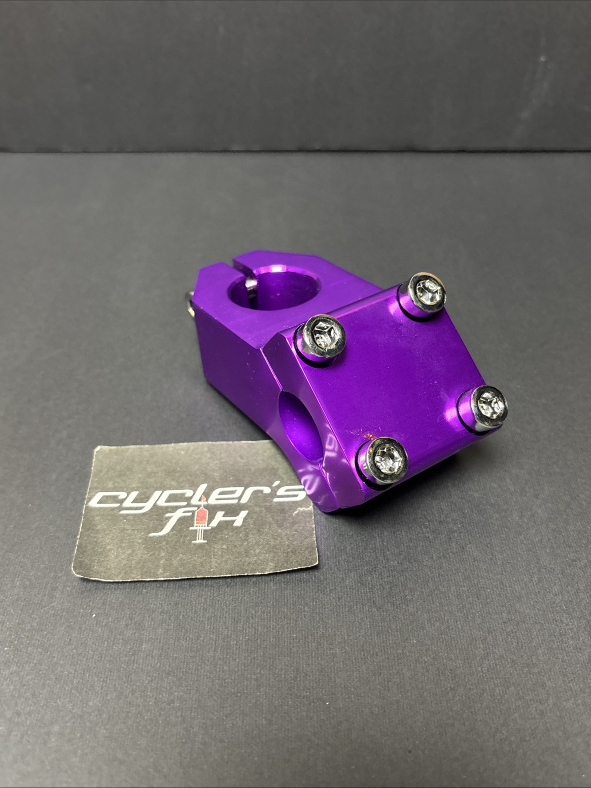 Anodized Purple Bmx 1 1/8” Threadless Alloy 22.2mm Top Load Stem Bike Freestyle
