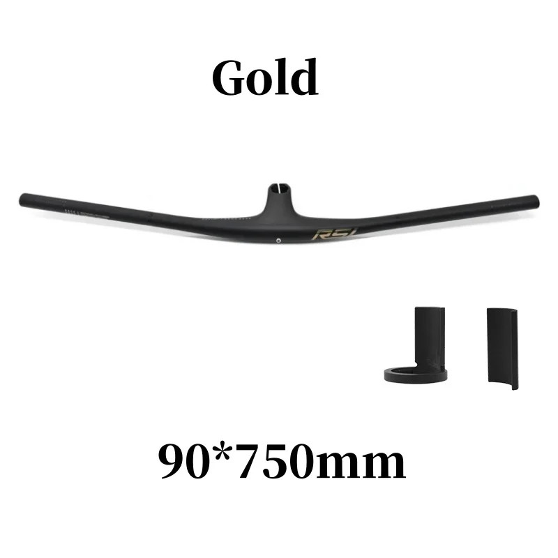Full Carbon Fibre Integrated MTB XC Bicycle Handlebar 70/80/90*750MM -13 Degrees