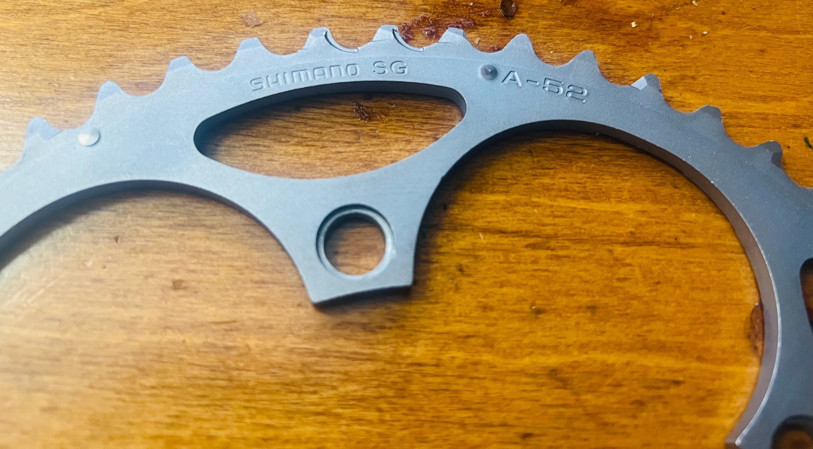 Shimano SG 52T Chainring 130 BCD A-Type Silver Aluminum Road 5-Bolt – MINT COND