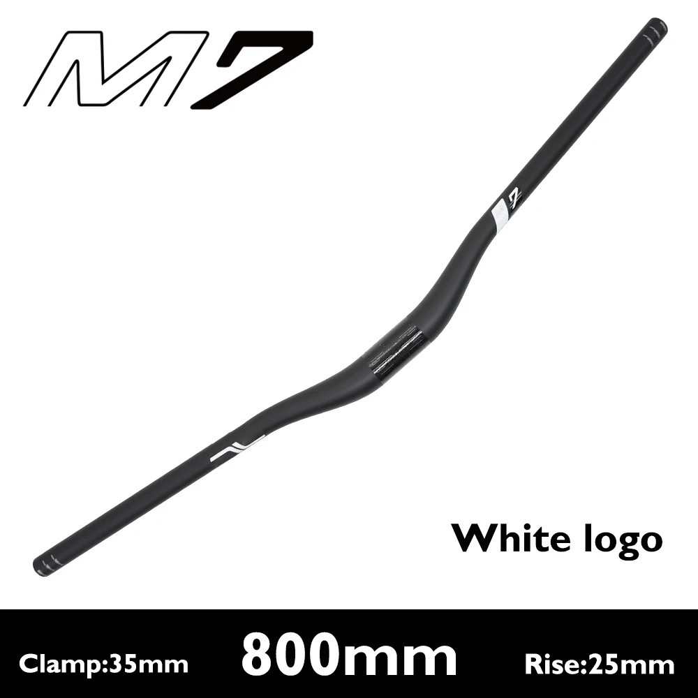 35mm Clamp Carbon Fiber MTB Riser Bar 10mm 25mm 40mm Rise External Cable Routing