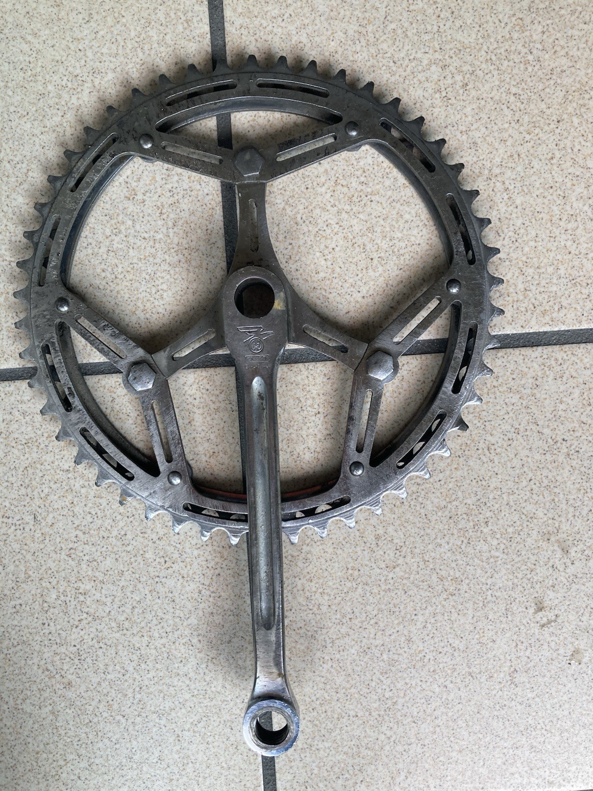 racing crankset pedivella Dx Gnutti 1950s/60s